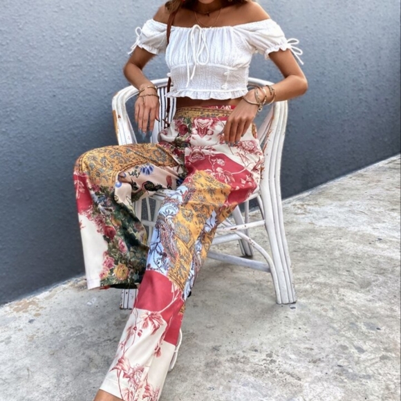 SHEIN Pants - Shein | Floral  Boho Floral Print Pants